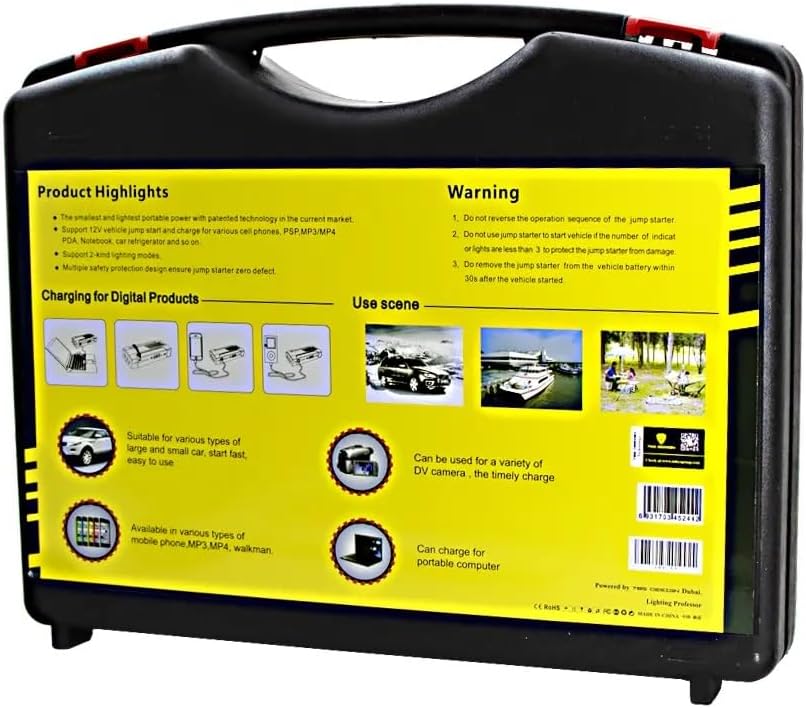 Car Jump Starter Battery Pack With Air Compressor