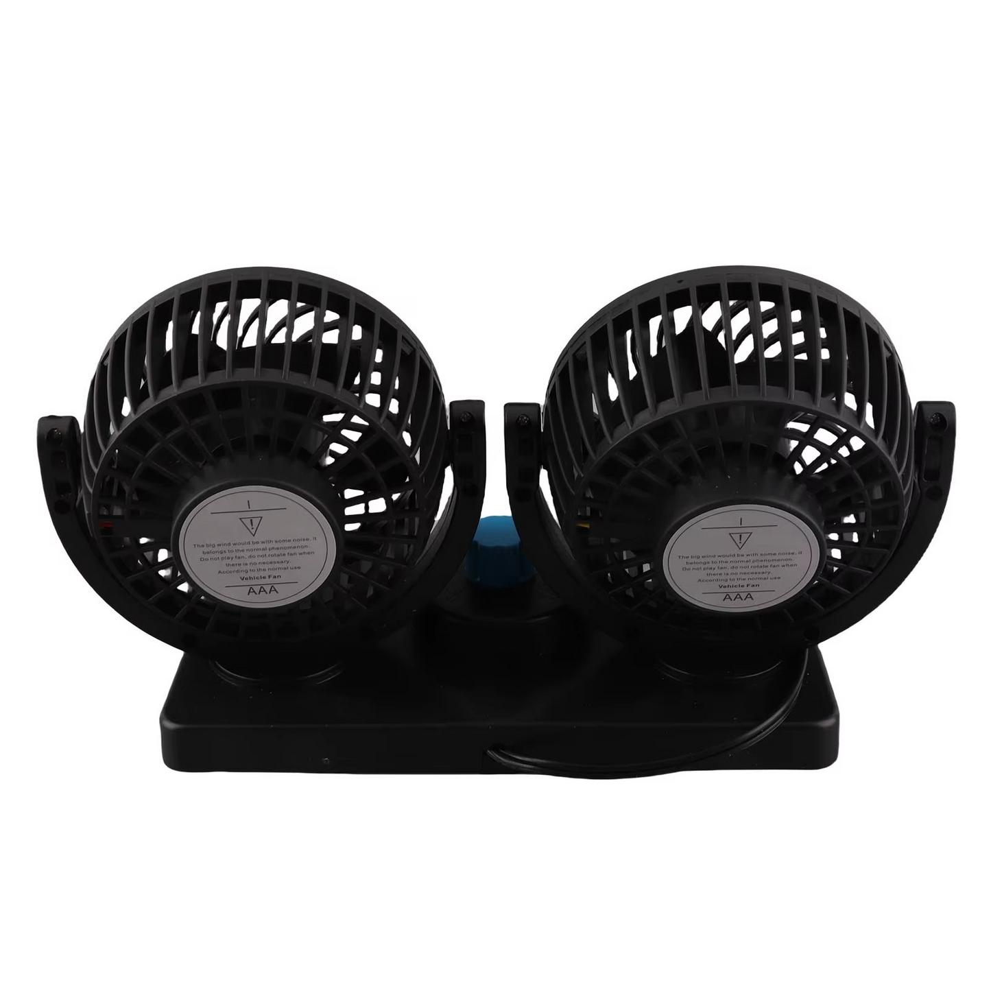 Car Cooling Fan Dual Head Fan Double Head Car Fan 12V Dashboard Fans 360 Degree Rotatable Seat Fans for Car SUVs RV Car Seat Fan